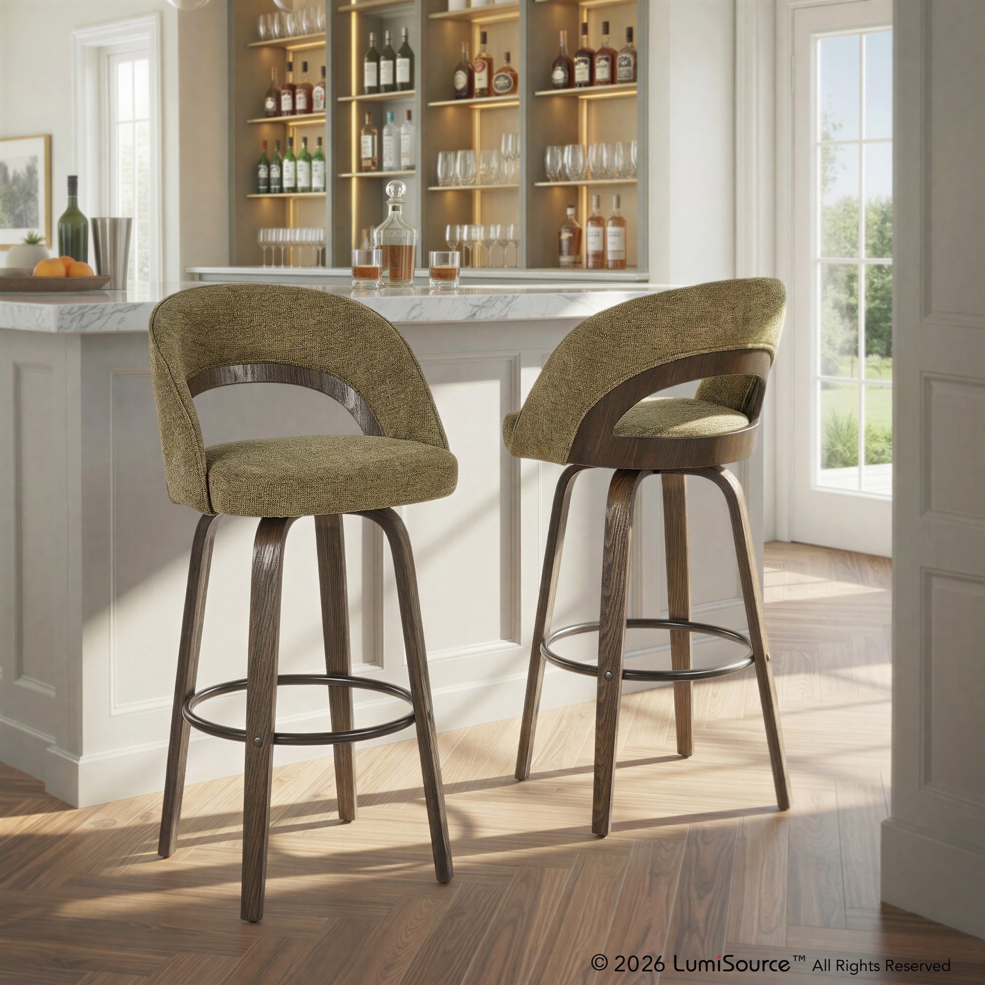 Reno 30" Fixed-height Barstool - Set Of 2